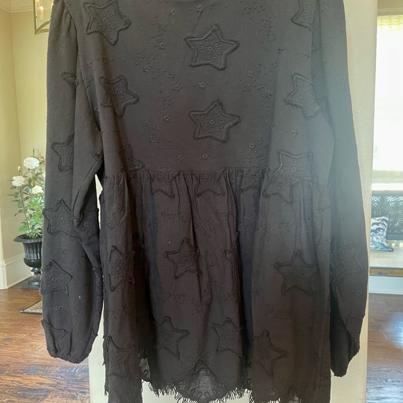 New, never worn black blouse from Anthropologie. - Picture 3 of 9